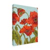 Trademark Fine Art Karen Deans 'Poppy Talk I' Canvas Art, 24x32 WAG02904-C2432GG